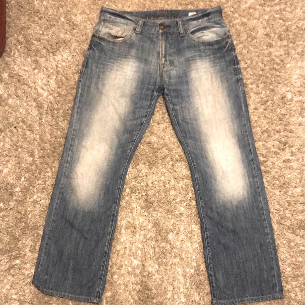 MAVI Leo Straight Boot Cut Stone Wash Jeans